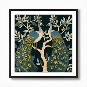 William Morris Fig And Peacock Poster