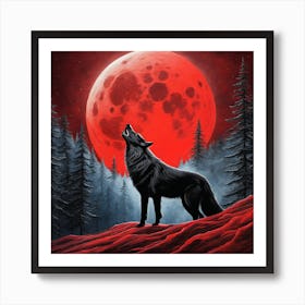 Howling Wolf 3 Art Print