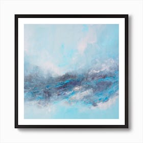 Abstract Sky Painting Square Art Print