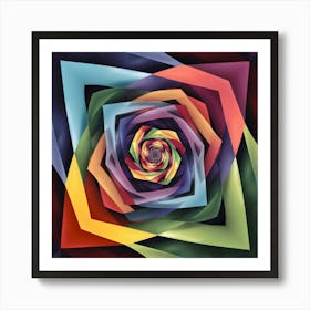 Abstract Flower 1 Art Print