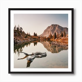 Mountain Lake Reflection Art Print