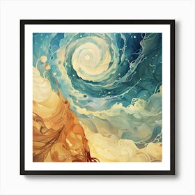 Ocean Waves 1 Art Print