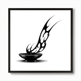 Flaming Bowl Art Print