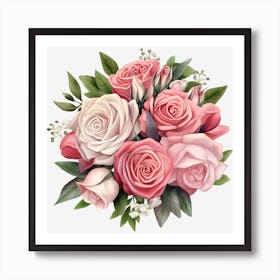 Bouquet Of Roses 26 Art Print