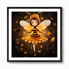 Bee Girl Art Print