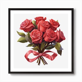 Bouquet Of Roses 14 Art Print