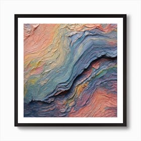 Pastel Textured 6 Art Print