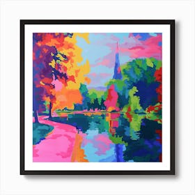 Abstract Park Collection Victoria Park London 3 Art Print