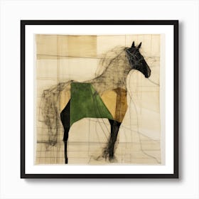 Abstract Equines Collection 66 Art Print