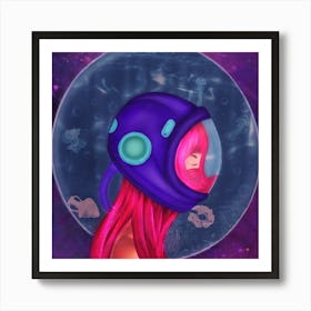 Astronaut in the ocean Art Print