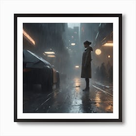 Rainy Day In The City 2 Art Print