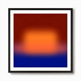 Blurred Square - Burn Art Print