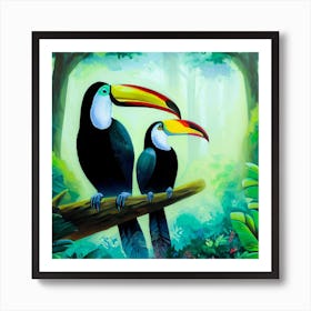 Brilliant Bills: Toucan Portraits Art Print