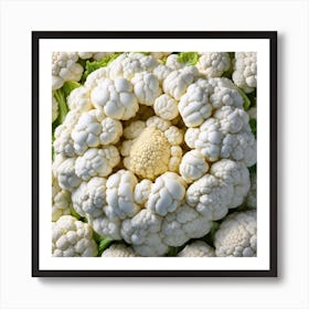 Frame Created From Cauliflower On Edges And Nothing In Middle Miki Asai Macro Photography Close Up (3) Art Print