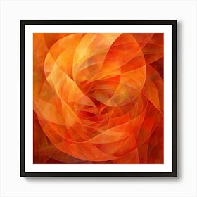 Root Chakra (Muladhara) Abstract Painting Art Print