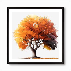 Autumn Tree Art Print