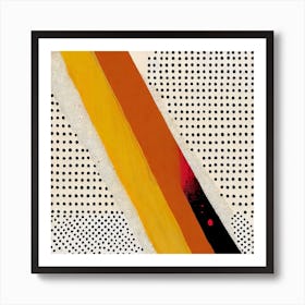 Orange And Black  Art Print