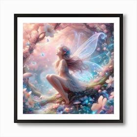 Fairy In The Forest Art Print