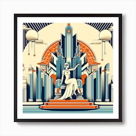 Deco era, with a modern twist 1 Art Print