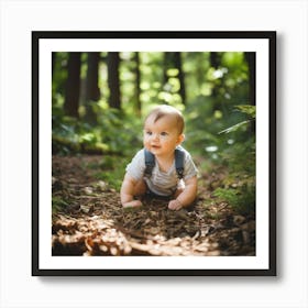 Baby In The Woods Art Print