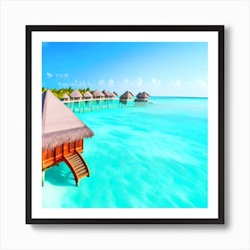 Tropical Beach Huts 9 Art Print