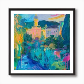 Colourful Gardens Mirabell Palace Gardens Austria 1 Art Print