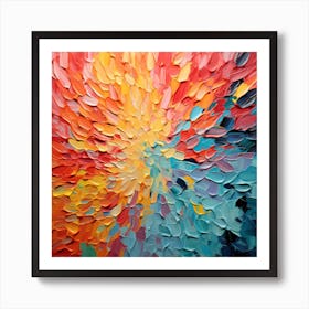 Luminous Liquid Spectrum Art Print