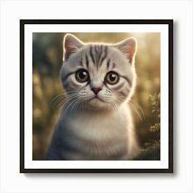 Cat In The Woods Art Print