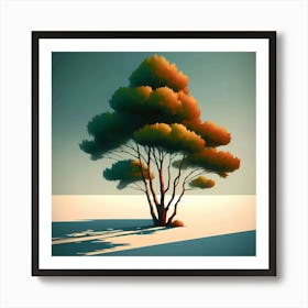 Tree In The Sun Art Print