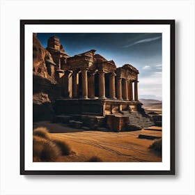 Ancient Ruins Of Petra Art Print