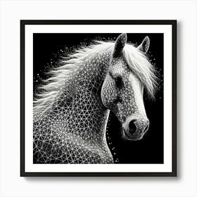 Abstract Horse 8 Art Print