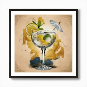 Gin And Tonic 3 Art Print