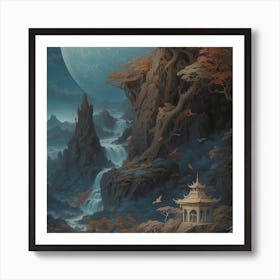 Asian Landscape Art Print