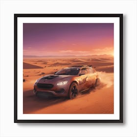 sunset in the Algerian Sahara Art Print