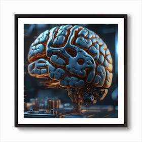 Brain In A Machine 1 Art Print