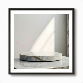 Marble Table Art Print