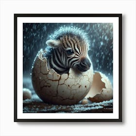 Baby Zebra 1 Art Print