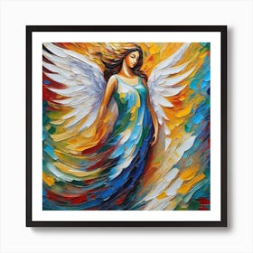 Angel Painting 10 Art Print