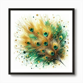 Peacock Feathers 11 Art Print