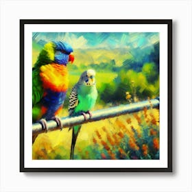 Parrot of Budgerigar 2 Art Print