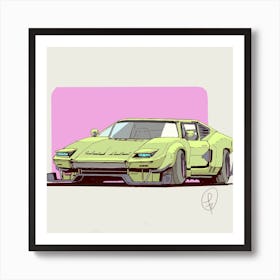 Fernando Correa Retrocarro Art Print