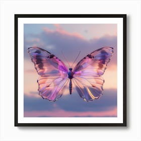 Butterfly In The Sky Art Print