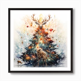 Boho Rustic Christmas Dream Art Print