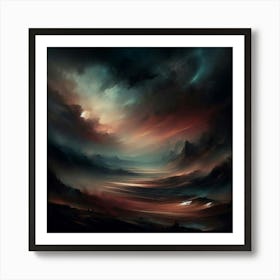 Dark Landscape Art Print