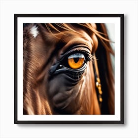 Eye Of A Horse 40 Art Print