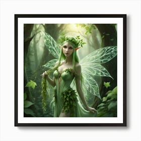 Fairy In The Woods 6 Art Print