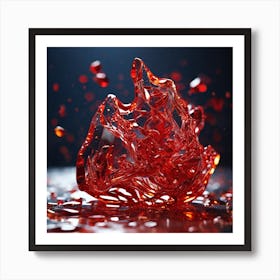 Red Glass Poster