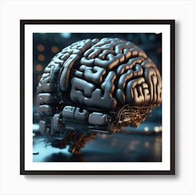 Brain - Brain Stock Videos & Royalty-Free Footage 5 Art Print