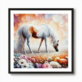 Horse In The Meadow 4 Art Print