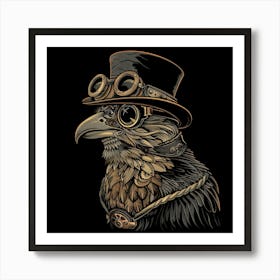 Steampunk Eagle Art Print